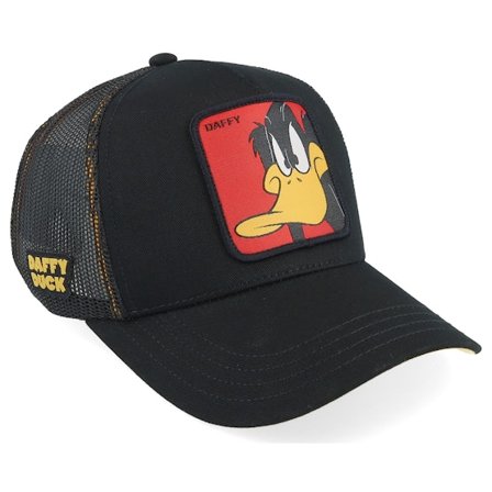 Capslab - Black - trucker - Cap - Kids Looney Tunes Daffy Duck Black Trucker - Hatstore