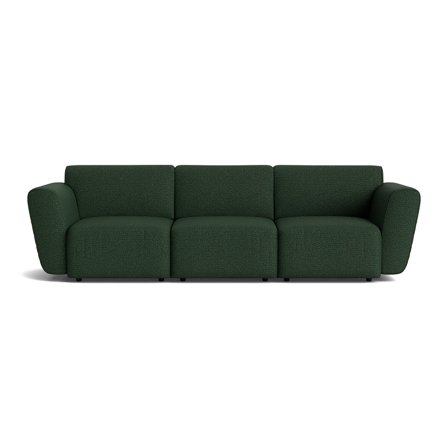 Monday 3 personers sofa - Raisa Grøn - 272x94x78cm - Komfortabel & Stilfuld 3-personers sofa i Grøn Raisa - Perfekt til afslapning og hygge