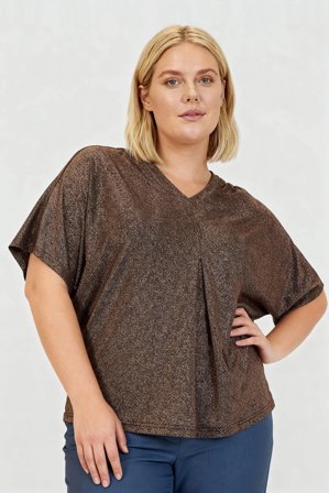 CISO - Kortærmet T-shirt - Brun - Glimmer