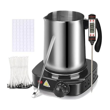 Kynttilänvalmistussarja, vahansulatuslaite kynttilänvalmistukseen, tee-se-itse kynttilänvalmistustarvikkeet aikuisille, aloittelijoille Eu-AH