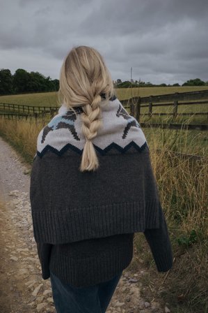 Olivia TPS x NA-KD Knitted Pattern Sweater - Strikkede polotrøjer - Multicolor - M (EU 38-40)