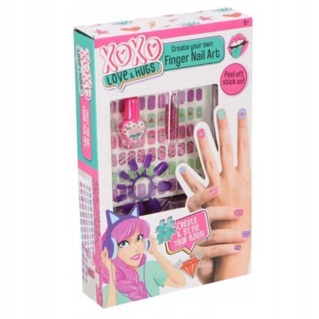 Nagelkit För Barn Med Glitter & Klistermärken - Nail Art Multifärg