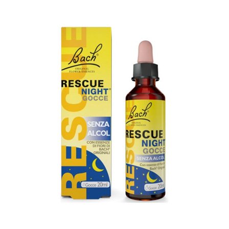 Rescue Night Gocce Senza Alcool 20ml - Rilassamento Notturno