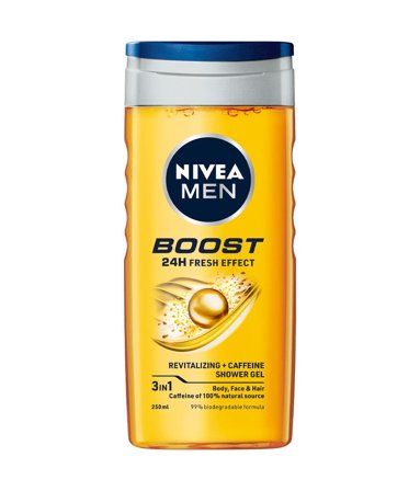 Nivea Men Doccia Shampoo Boost Docciaschiuma Uomo Energizzante