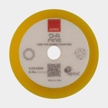 Boina de polimento RUPES BigFoot D-A Fine, Ø100 mm, média, compatível com prato suporte Ø80 mm