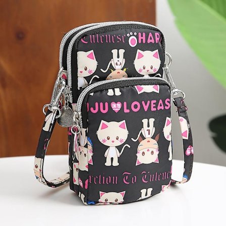 Koreansk version af den ensfarvede dame skulder mobiltelefon taske lille taske sommer skuldertaske