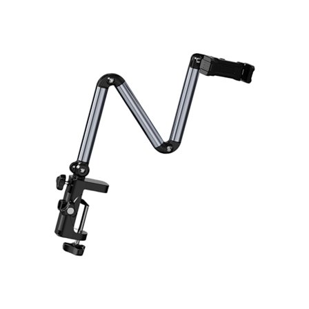 Klämfäste för surfplatta, hopfällbar aluminiumarm med 4 justeringar för sängbord