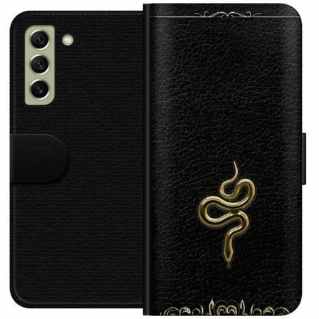 Samsung Galaxy S21 Fe 5g Plånboksfodral Guld Orm