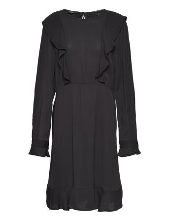 Ruffled Hem Mini Dress Kort Klänning Svart Scotch & Soda