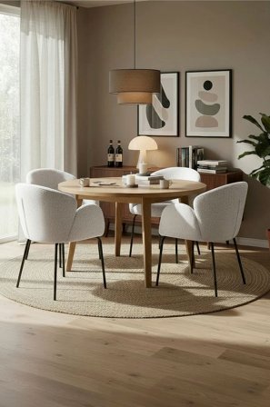 Homeroom Collection - Bernhard 2-pack ruokailutuoli - Valkoinen - Tuolit - - Homeroom