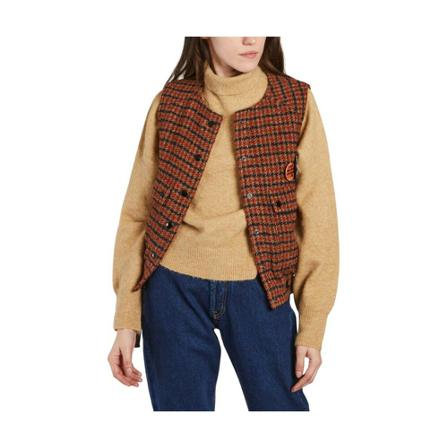Leon & Harper sleeveless Jakke Rød, Dame