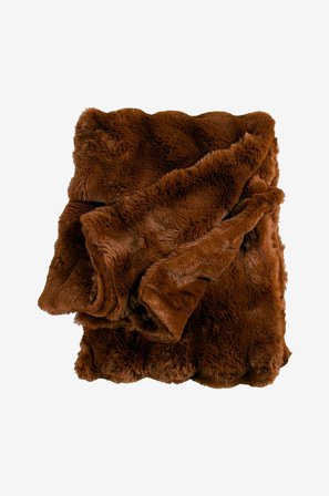 Svanefors - Filt Lana - Brun - Filtar & plädar - 120X120 - Från Homeroom