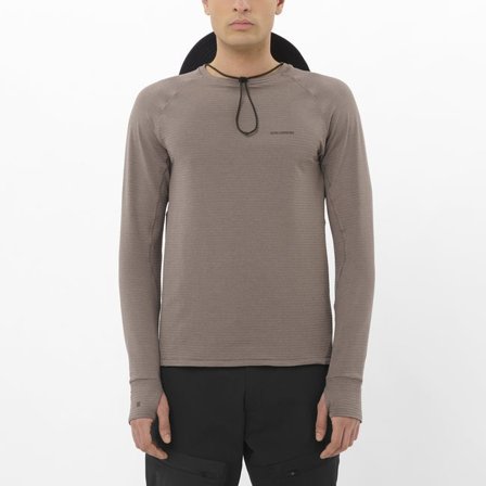Salomon - Crewneck-Pullover Herren Essential Lightwarm - Iron