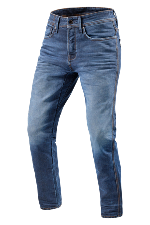 Motorradjeans REV'IT! Reed SF Gebrauchtes Mittelblau W30 x L34