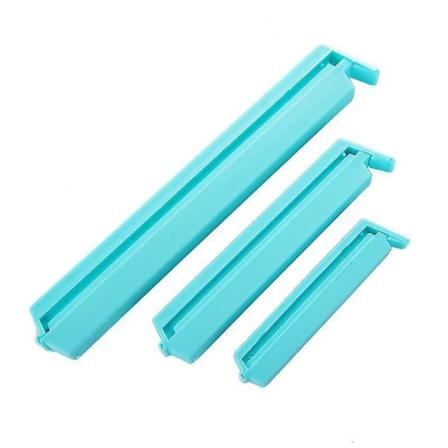 Förslutningsklämmor - Matklämmor, Plastpåsklämmor i 3 Olika Storlekar och 4 Färger, för Hem, Kök, Kontor (2 set (24 st))