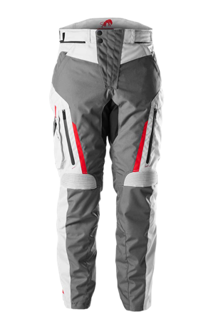 Motorradhose Furygan Killington Grau/Perlmutt Rot 4XL