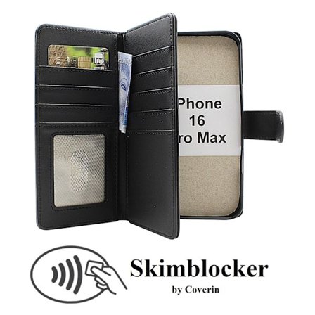 Skimblocker iPhone 16 Pro Max XL Plånboksfodral