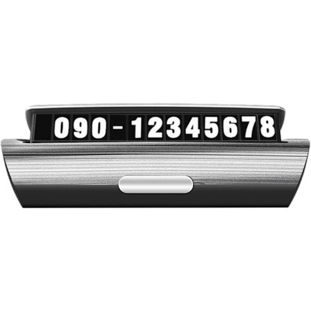 1 stycke (Silver) Tillfällig Bilparkering Kort Nummerplåt |