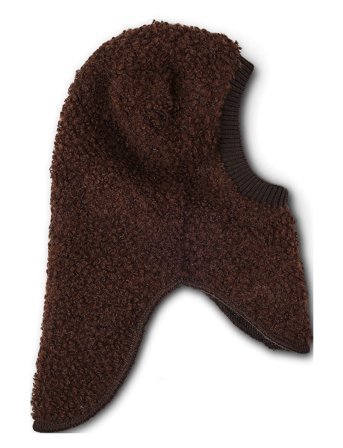 Smallstuff Balaclava Bouclé Merino Wool - Brown - 56-62