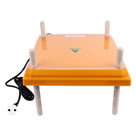 Kyllingevarmeplade til kyllinger, 10x10 tommer med støvskærm, EU-stik 220V, gul