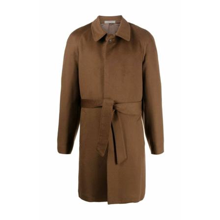Corneliani, Belted Coats Bruin, Heren, Maat:XL
