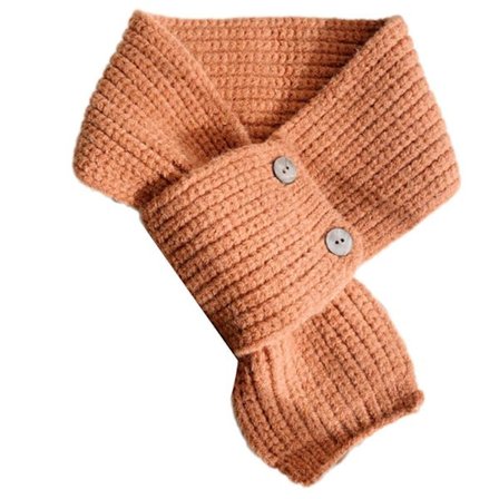 Moderigtigt halstørklæde med knaplukning for varme og stilfuldt udseende til udendørs aktiviteter i koldt vejr, halsedisse, kontortørklæde, lys khaki-