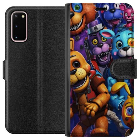 Kompatibelt Plånboksfodral till Samsung Samsung Galaxy S20 Färgstarka animatroniska figurer inspirerade av Five Nights at Freddy’s, intensiv blick