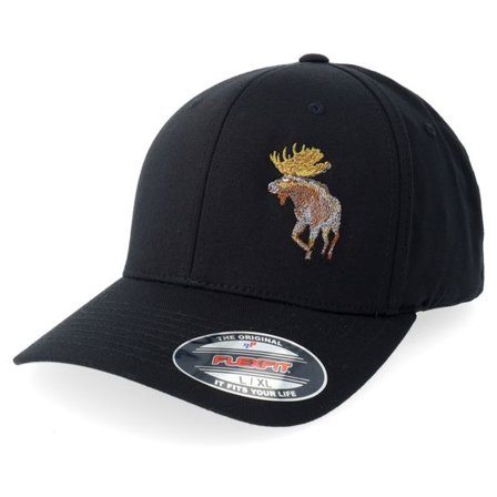 Hunter - Svart flexfit Keps - Skogens Konung Black @ Hatstore