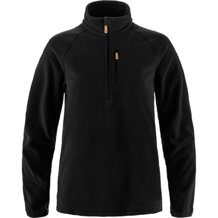Fjällräven Övik Lite Fleece Half Zip XL - female - Black - Fleece