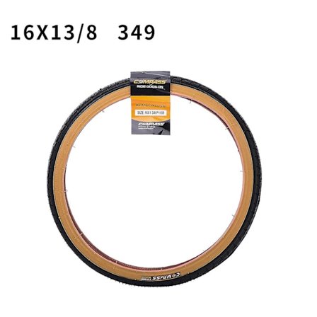 Born Pretty Kompas 16 tommer 349 Foldbar Cykel Dæk 16x1-3/8 37-349 430g Retro Gul Dæk Til Brompton