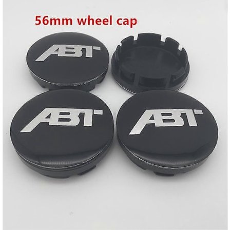 4 stk. 56mm 60mm 65mm 68mm Abt Bil Hjul Center Hub Cap Badge Støvbeskyttende Dæksler Emblem Sticker Bil Styling