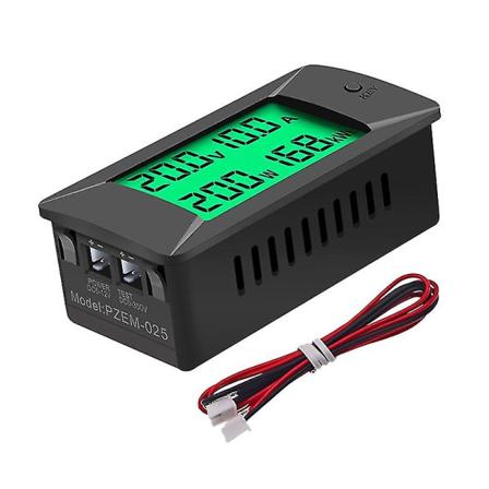 PZEM-025 DC digital display spennings- og strømmeter 0~300A/300V strømforbruksmåler multimeter