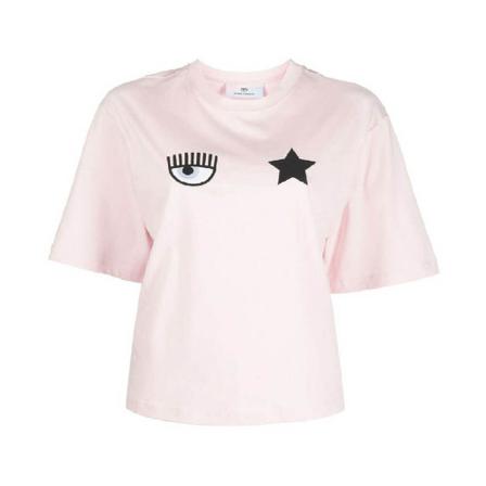 Chiara Ferragni Collection - T-shirts - Rosa - Dam - Storlek: Xs, Dam, Storlek: XS