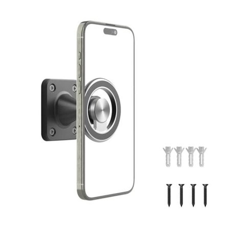 Magnetisk mobilhållare med väggfäste och 360 graders justerbar rotation