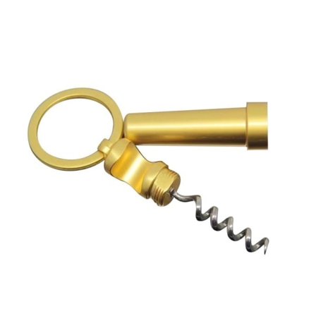 3-i-1 flasköppnare nyckelring Bärbar utomhus mini vinöl C Guld