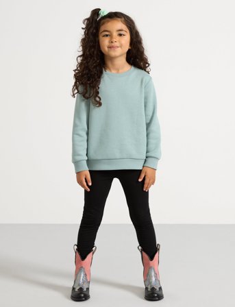 Lindex Leggings Brushed Inside Basic - Black - 128