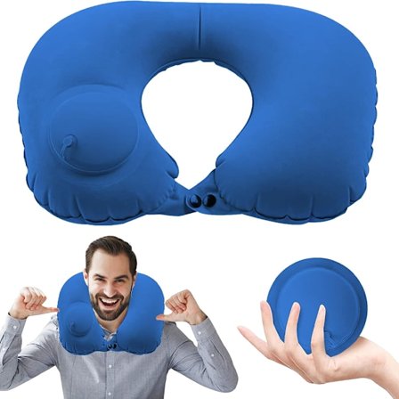 Oppustelig nakkepude, rejse nakkepude, oppustelig rejsepude