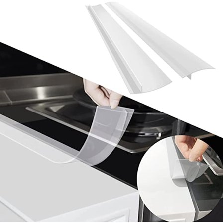 Transparent Spisskyddslist - Håll Rent Mellan Spis och Köksbänk, 61,5 cm