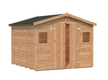 Palmako Dan Förråd 7,6/inv. 7 m², brun impregnerad, Stugor & förråd