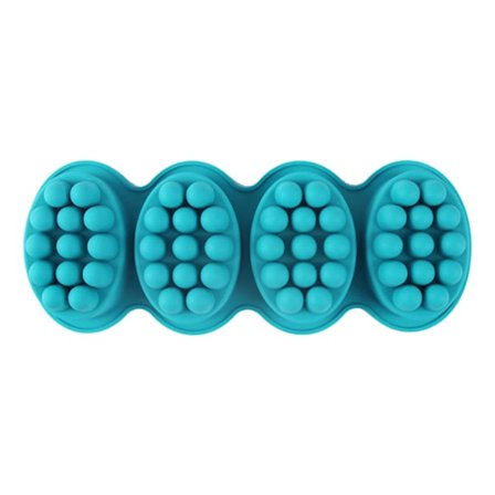 4 stk. massage silikone sæbeforme til gør-det-selv massage sæbe - høj kvalitet