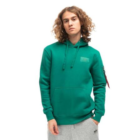 Alpha Industries hoodie Back Print 178318 668 Grøn, Herre