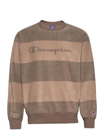 Crewneck Top Sweatshirt Trøje Beige Champion
