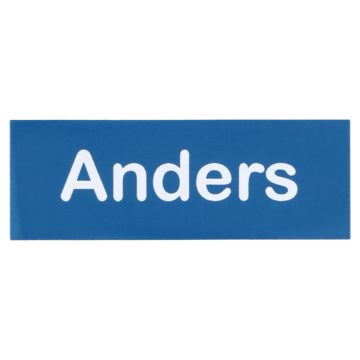 Navneskilt nål - eget navn