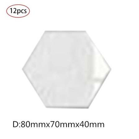 12st sexkantig ram Stereoskopisk spegel väggdekor dekoration