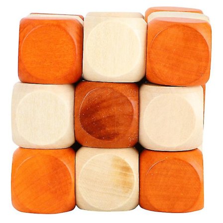 Morsomt Brettspill Intellektuelt Leke Puslespill Lås Tremontert Terning Formbar Lås Leke