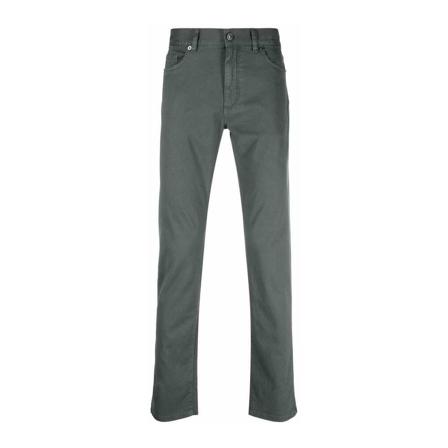 Ermenegildo Zegna, Straight Jeans Grijs, Heren, Maat:W40,Katoen