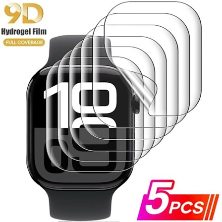 5 st Hydrogel Film för Apple Watch 5 6 SE 40MM 44MM 42 38MM Skärmskydd Apple Watch Ultra 49MM 7 8 9 41MM 45MM 10 42MM 46MM