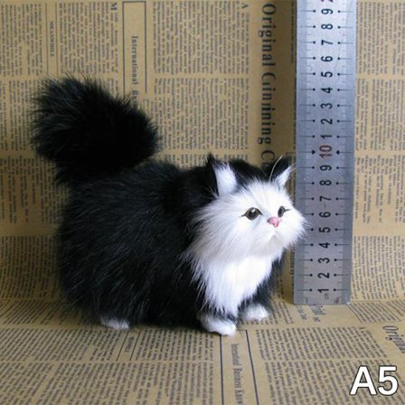 e Simulering Katt plyschleksaker Mjuk fylld kattunge Modell Katt Real