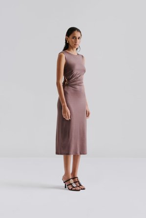 Malina - Marquis midikleid - XS - Chocolate