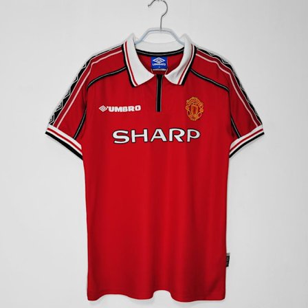 Retro Legend 98-99 Manchester United Hemmatröja Kort Beckham NO.7 Beckham NO.7